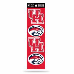 University Of Houston Cougars - Set Of 4 Quad Sticker Sheet
