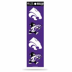 Kansas State University Wildcats - Set Of 4 Quad Sticker Sheet