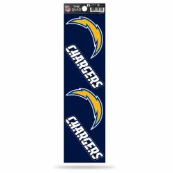 Los Angeles Chargers - Set Of 4 Quad Sticker Sheet