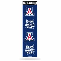 University Of Arizona Wildcats - Set Of 4 Quad Sticker Sheet
