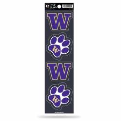 University Of Washington Huskies - Set Of 4 Quad Sticker Sheet