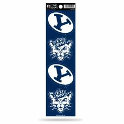 Brigham Young University Cougars BYU - Set Of 4 Quad Sticker Sheet