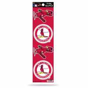 St. Louis Cardinals Angry Bird Retro - Set Of 4 Quad Sticker Sheet