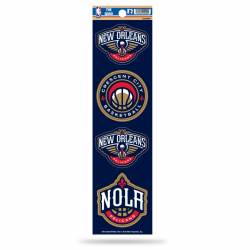 New Orleans Pelicans - Set Of 4 Quad Sticker Sheet