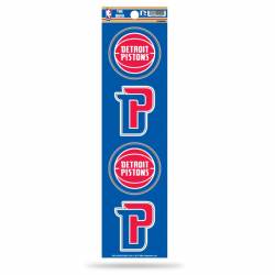 Detroit Pistons - Set Of 4 Quad Sticker Sheet