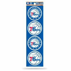 Philadelphia 76ers - Set Of 4 Quad Sticker Sheet