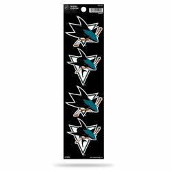 San Jose Sharks - Set Of 4 Quad Sticker Sheet