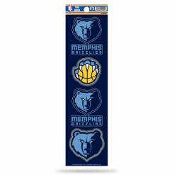 Memphis Grizzlies - Set Of 4 Quad Sticker Sheet