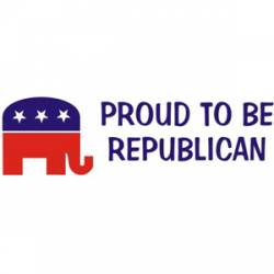 Proud To Be Republican - Sticker