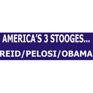 America's 3 Stooges - Bumper Sticker