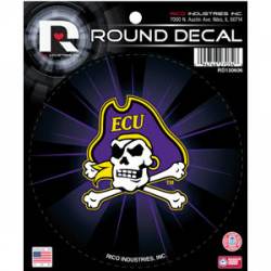 East Carolina University Pirates - Round Sticker