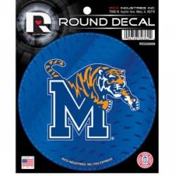 University Of Memphis Tigers - Round Sticker