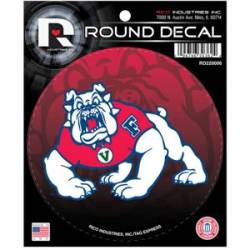 Fresno State University Bulldogs - Round Sticker