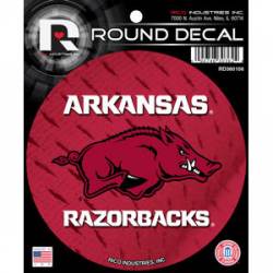 University Of Arkansas Razorbacks - Round Sticker