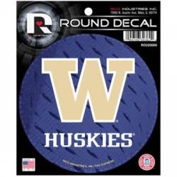 University Of Washington Huskies - Round Sticker