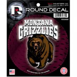 University Of Montana Grizzlies - Round Sticker