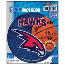 Atlanta Hawks 2007-2015 Logo - Round Sticker