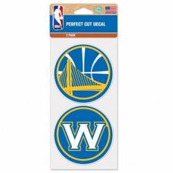 Golden State Warriors 2010-2018 W Logo - Set of Two 4x4 Die Cut Decals