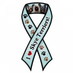 I Love Skye Terriers - Ribbon Magnet