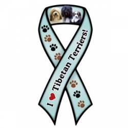 I Love Tibetan Terriers - Ribbon Magnet