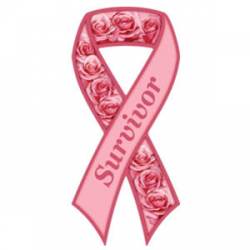 Survivor - Breast Cancer Ribbon Magnet