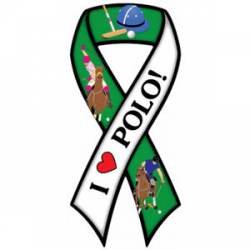 I Love Polo - Ribbon  Magnet