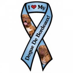 I Love My Dogue De Bordeaux - Blue Ribbon  Magnet