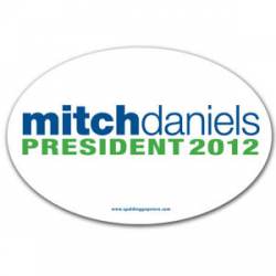 Mitch Daniels - Oval Sticker