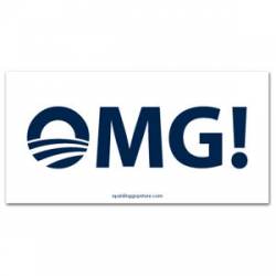 Anti Obama OMG - Sticker