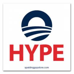 Anti Obama HYPE - Sticker