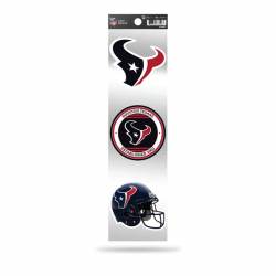 Houston Texans Retro Vintage Logo - Sheet Of 3 Triple Spirit Stickers