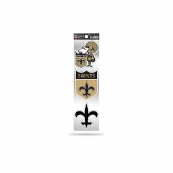New Orleans Saints Retro Vintage Logo - Sheet Of 3 Triple Spirit Stickers