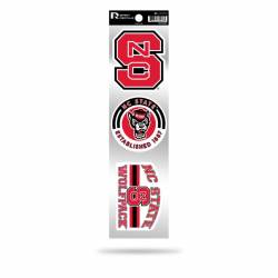 North Carolina State University Wolfpack Logo - Sheet Of 3 Triple Spirit Stickers