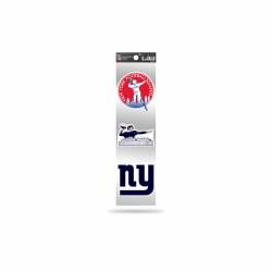 New York Giants Retro Vintage Logo - Sheet Of 3 Triple Spirit Stickers