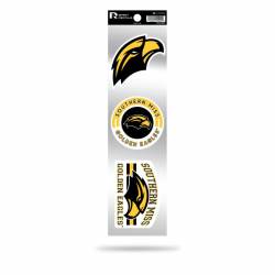 University Of Southern Mississippi Golden Eagles Logo - Sheet Of 3 Triple Spirit Stickers