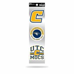 University of Tennessee at Chattanooga Mocs Logo - Sheet Of 3 Triple Spirit Stickers