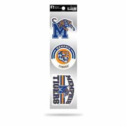 University Of Memphis Tigers Logo - Sheet Of 3 Triple Spirit Stickers