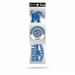 University Of Memphis Tigers 2021 Logo - Sheet Of 3 Triple Spirit Stickers