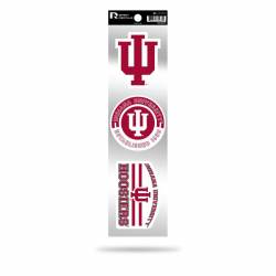 Indiana University Hoosiers Logo - Sheet Of 3 Triple Spirit Stickers