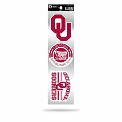 University Of Oklahoma Sooners Logo - Sheet Of 3 Triple Spirit Stickers