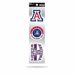 University Of Arizona Wildcats Logo - Sheet Of 3 Triple Spirit Stickers