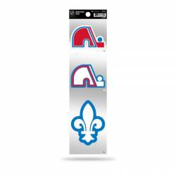 Quebec Nordiques Retro Vintage Logo - Sheet Of 3 Triple Spirit Stickers