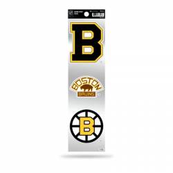 Boston Bruins Retro Vintage Logo - Sheet Of 3 Triple Spirit Stickers
