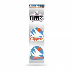 Los Angeles Clippers Retro \Logo - Sheet Of 3 Triple Spirit Stickers