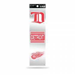 Detroit Red Wings Retro Vintage Logo - Sheet Of 3 Triple Spirit Stickers