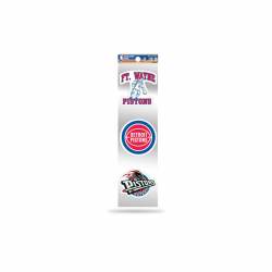 Detroit Pistons Retro Vintage Logo - Sheet Of 3 Triple Spirit Stickers