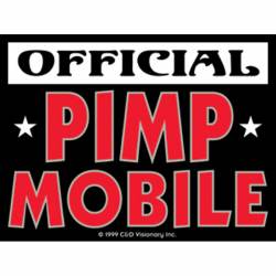 Official Pimp Mobile - Vinyl Sticker