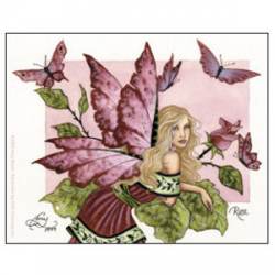 Amy Brown Purple Rose - Vinyl Sticker
