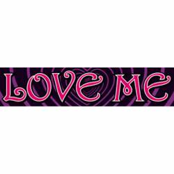 Love Me With Hearts - Vinyl Sticker