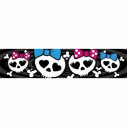 Cute Skulls & Skeletons - Vinyl Sticker